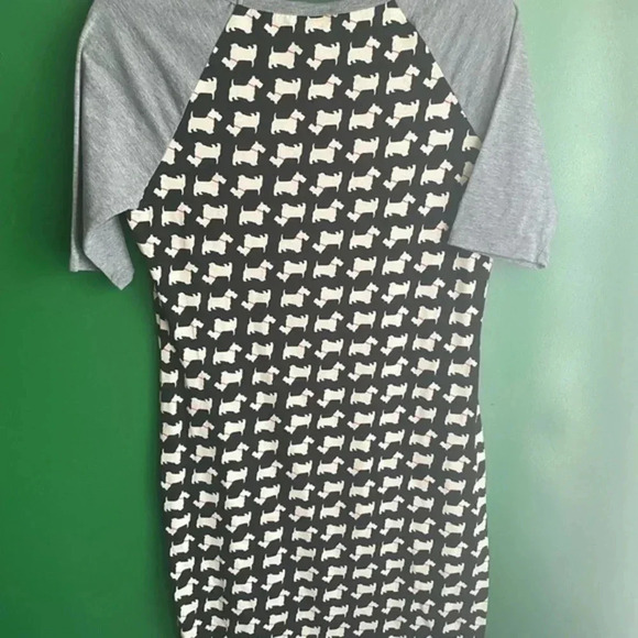 LulaRoe Scottie‎ Dog Dress Tshirt Size Small S Excellent Condition - Picture 4 of 4